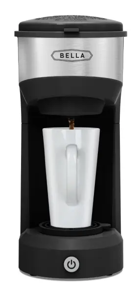 17644 Bella Dual Brew Single Serve Coffee Maker Brews Both Kcup Standard Black