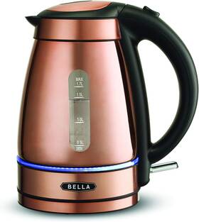 Bella 313023037077 1.7 Liter Electric Illuminated Glass Kettle Quickly Boil Water For Tea C