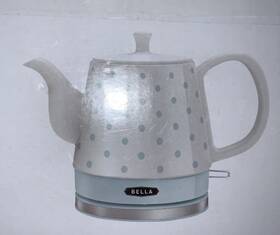 Bella Hl9161676 Electric Ceramic 0.8l Kettle White And Blue Polka Dots. Rare. New