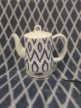 Ke7937a Bella Electric Blue White Ceramic Auto Shutoff Corded Kettle Model 1.2l