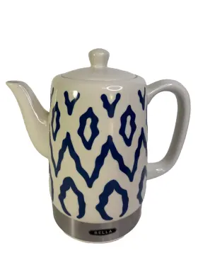 Keg5808-ul Bella Keg5805-ul 1.5l Electric Ceramic Tea Kettle Model White Blue Aztec No Base