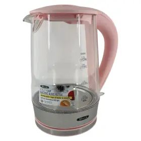 Kegs5807bc-ul Bella 1.7 Liter Glass Electric Portable Kettle Quickly Boil 7 Cups Pink