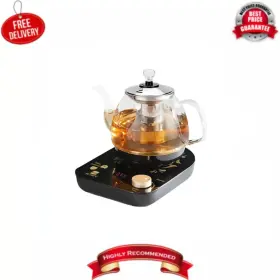 S03130023 Bestier Glass Electric Kettle 0.8l Black Infuser And Temp Control