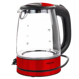 Better Chef 445054798771 7 Cup 360 Degree Glass Cordless Electric Kettle In Red