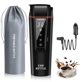 Bnnb2439 Binnbox Portable Water Boiler Heated Travel Mug Free Ship