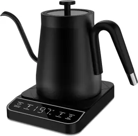 Binroc 313054617675 Electric Gooseneck Kettle 1 Temperature Control One Click 197 Pour Over