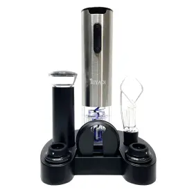 Cgs-kp3-361803a Biyadi Electric Wine Opener Set With 6-in-1 Silver