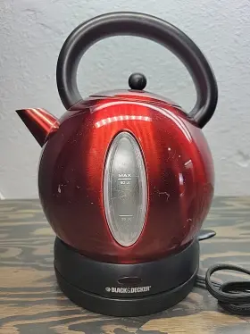 Ck1500r Black Decker And Metal Electric Kettle Red Standalone