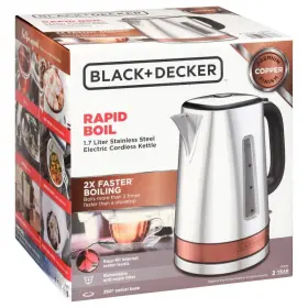 Ke3100c Black Decker 1.7l Rapid Boil Stainless Steel Electric Cordless Kettle