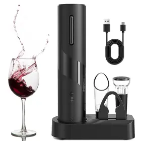 Bntyok 757567466694 Electric Wine Opener Rechargeable Cordless Normal Black