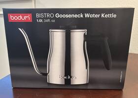 Bodum 11905 Bistro Stainless Steel Gooseneck Water Kettle 1l- 34 Oz For Coffee