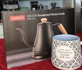 Bodum 27oz Electric Kettle 27oz 0.8l Gooseneck Stainless Steel Electric Water Kettle Matte Black