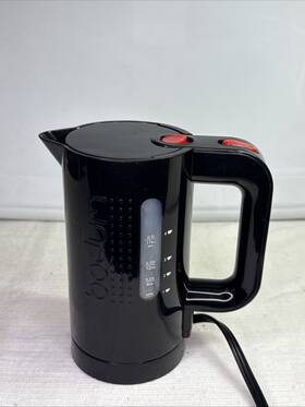 Bodum K11179-01us Bistro Electric Kettle Black Tested Working Heats Fast