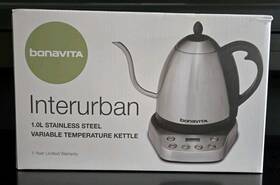 Bonavita 645240816051 Interurban 1.0 L Stainless Steel Variable Temp Kettle - New Open Box