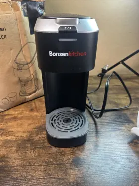 Cm3301 Bonsenkitchen Single Serve Coffee Maker Brewer For K Cup Black