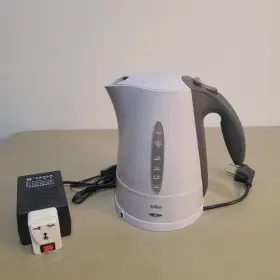 Wk210 Braun 220 Volt 1.6-liter Electric Cordless Water Kettle W/ 110 To Converter