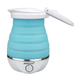 Kt-1508bl Brentwood Dual Voltage 120/220v 0.8l Collapsible Travel Kettle - Blue