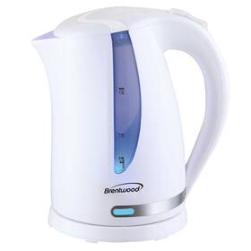 Brentwood Kt-1616w 1 100-watt Cordless Electric Kettle With Concealed Stainless Steel
