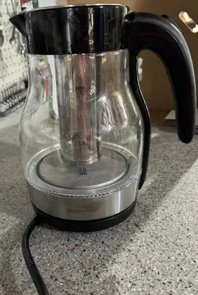 Kt-1962bk Brentwood Glass 1.7 Liter Electric Kettle With Tea Infuser