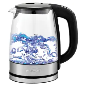 Kt-1982dbk Brentwood Glass 1.7 Liter Electric Kettle With 6 Temperature Presets In Black