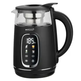Kt-2018bk Brentwood 1 100-watt 1.7-l Cordless Digital Glass Electric Kettle With Tea Infuser