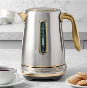 Breville Bke845dbb1bna1 Smart Kettle Luxe Stainless Steel And Brass