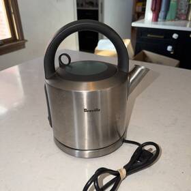 Breville Sk550xl Electric Tea Kettle Stainless Steel With Base Lid Tested