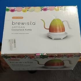 Brewista Ba10vketl-co Artisan Gooseneck Kettle Candy Orange 1.0l Variable Temp