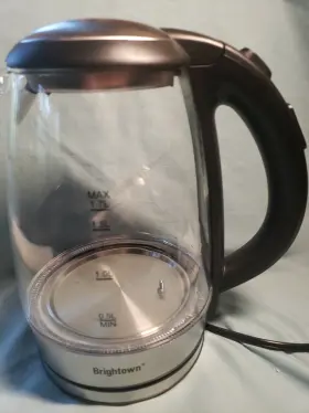 Ekbq0830 Brightown Electric Tea Kettle Glass Hot Water Pot With Led Lights Variable