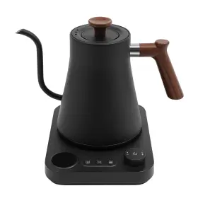 Luxg01vjzkn Brisunshine Electric Gooseneck Kettle 1200w Led Display Adj Temp 104-212 F Quick Boil Black