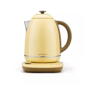 Buydeem 711181171204 7-cup 1.7 L Stainless Steel Electric Tea Kettle With Temperature Control And Boi