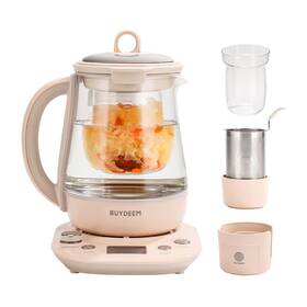 Buydeem 810059973800 Health Pot K2763-ba-pk Lite Glass Electric Kettle For Tea And Coffee Hot Wate