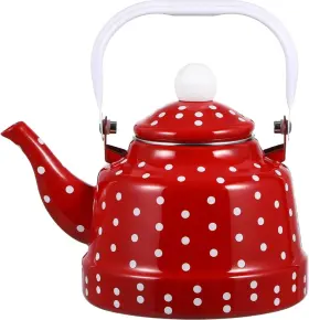 3c47137w0599c9f7k Cabilock 1.8 Quart Vintage Tea Kettle Enamel With Handle Cute Stovetop Enam