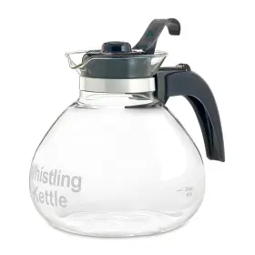 Cafe Brew Collection 445024685636 Glass 12 Cup Stove Top Whistling Tea Kettle