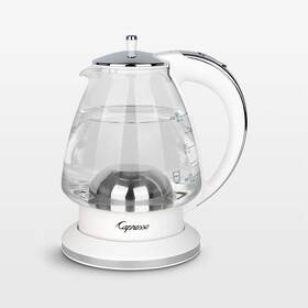 Capresso 24002 H2o Glass 48-oz Electric Kettle - White