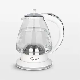 24002 Capresso H2o Glass 48-oz Electric Kettle - White