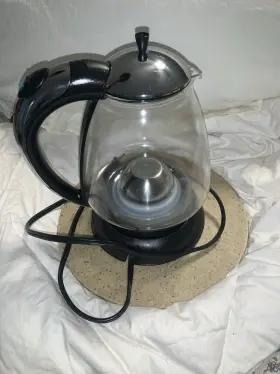 1500w Capresso 794151402577 H2o Glass Electric Water Kettle Stainless Steel Model 259