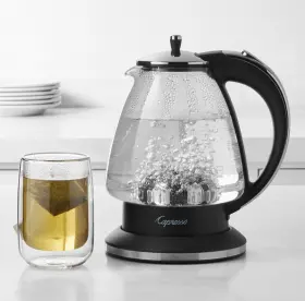 9471325 Capresso H20 Electric 6-cup Glass Kettle New