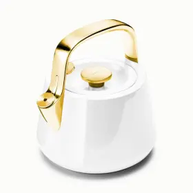 Caraway 810118300264 2 Quart Whistling Tea Kettle - Durable Stainless Steel Pot Fast Boiling