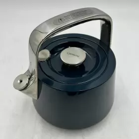Caraway 850036593270 2 Quart Whistling Tea Kettle - Durable Stainless Steel Pot Navy