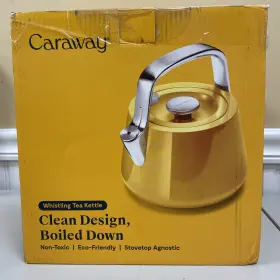 Caraway 850036593300 Whistling Tea Kettle Marigold New In Box