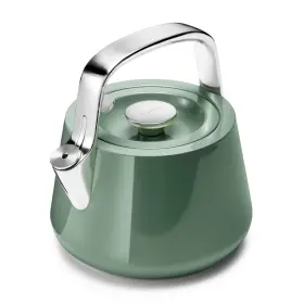 Caraway 850036593317 2 Quart Whistling Tea Kettle - Durable Stainless Steel Pot Fast Boiling