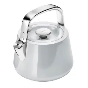 10094152 Caraway Home 2 Quart Whistling Tea Kettle Grey