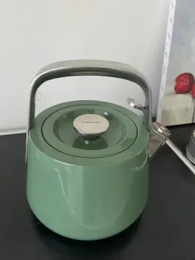 87867482 Caraway Home 64oz Whistling Tea Kettle Mist Stainless Steel Stovetop