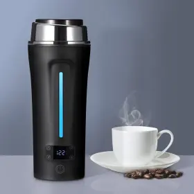 Cp001-bk Ceaplot Dual Voltage Travel Kettle 110-240v Portable Electric With Lcd Displa