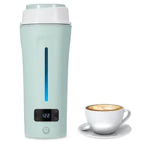 Cp001-gr Ceaplot Dual Voltage Travel Kettle 110-240v Portable Electric With Lcd Display