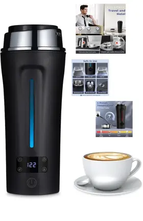 Kp-dr10 Ceaplot Portable Electric Kettle For Travel 110-240v Auto With Lcd Disp