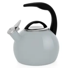 Chantal 088818115796 2-quart Enamel-on-steel Anniversary Teakettle Fog Gray