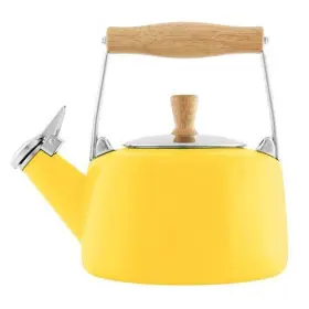Chantal 088818115826 Sven Enamel On Steel Whistling Teakettle With Natural Wood Handle 1.4 Quarts