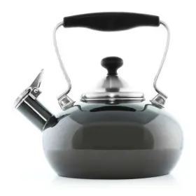 37-1lbme Chantal Enamel On Steel Zenith Teakettle 1.8 Quart Onyx